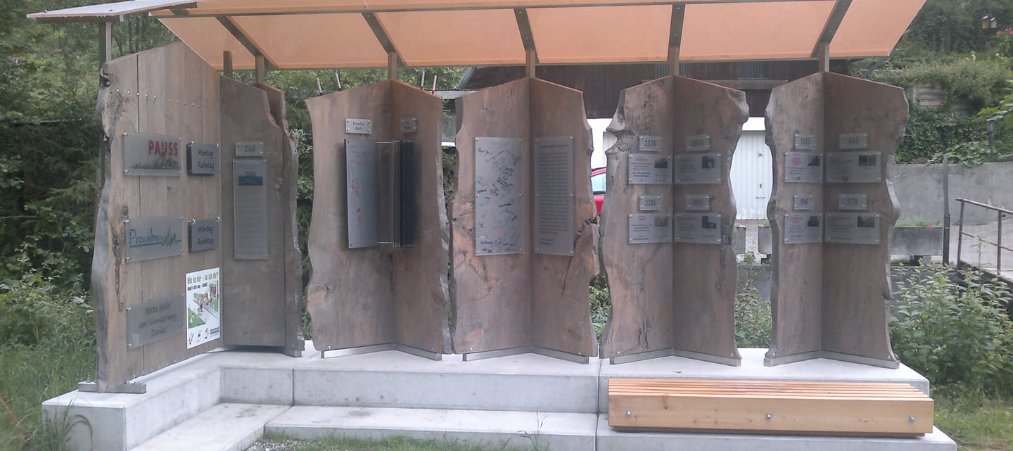 Skulptur Besucherbuch - Paussenberg Galerie in Mühlbach am Hochkönig