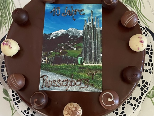 Geburtstagstorte für die Paussenberg-Galerie