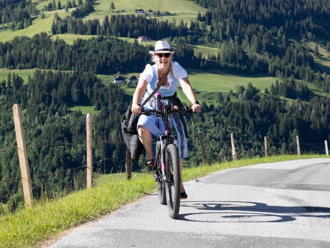 Perfektes Wetter zum Feiern und Mountainbiken