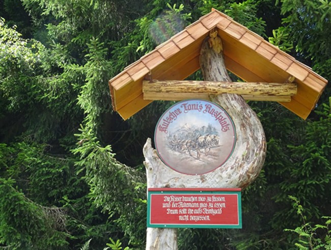 Skulptur "Kutscher Tonis Rastplatz"